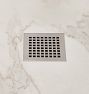 Contemporary Square Grille Shower Drain Assembly