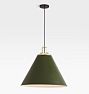 Butte 24&quot; Cone Aged Brass Pendant