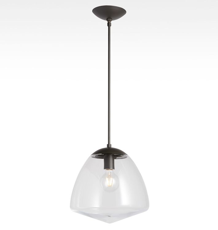 Oswego 12&quot; Clear Dome Pendant