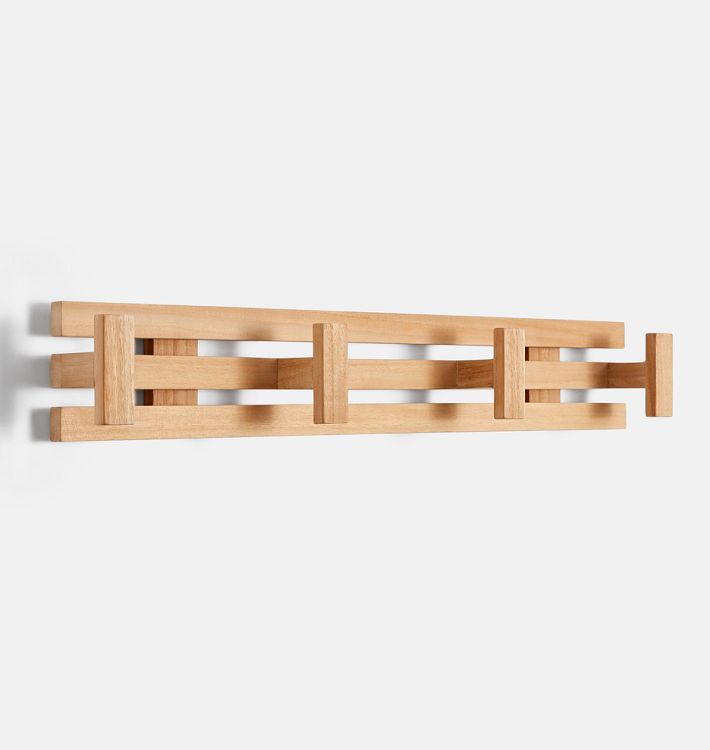 Adela Teak Hook Rack - 24"