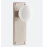 Benson White Porcelain Knob Tube Latch Interior Door Set