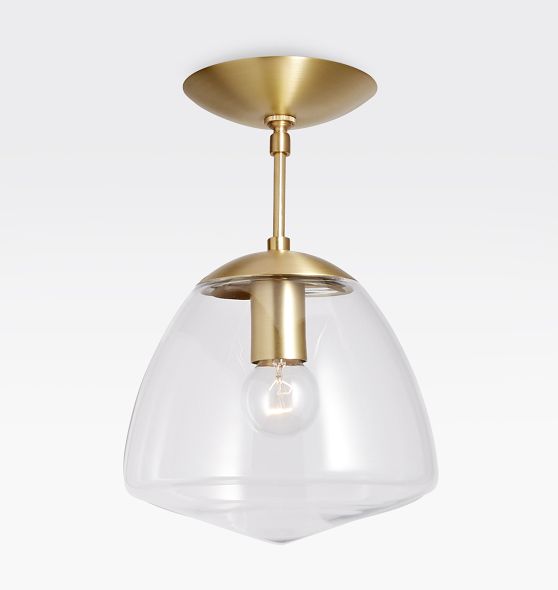 Store Opal White Embossed Flush Mount Shade with Chrome or Polished Brass holder