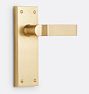 Jerico Brass Lever Interior Door Set Tube Latch Set