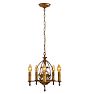 Vintage Romance Revival 5-Light Candle Chandelier with Dragon Motif