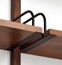 Hart Modular Walnut Double Shelving Unit with Cabinet