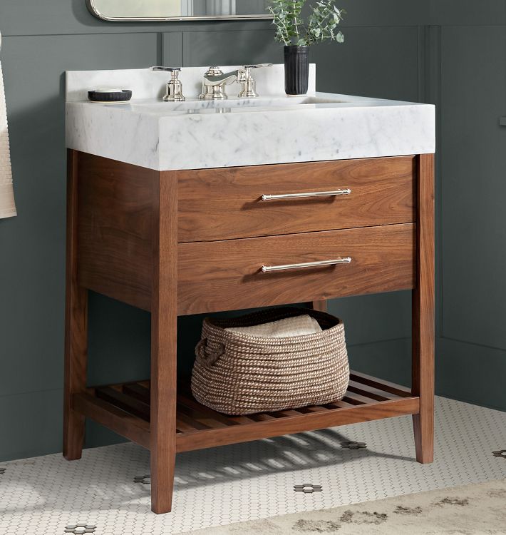 Richmond 27&quot; Walnut Powder Vanity