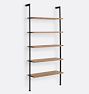 Holgate White Oak Modular 5-Shelf Set with 72" Rails