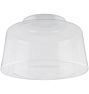 12" Schoolhouse Drum Shade - Clear