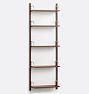 Hart Modular Walnut Shelving Unit, 24" - Aged Brass