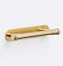 Rigdon Drawer Pull with Rounded Rectangle Backplate, 4" - Aged Brass