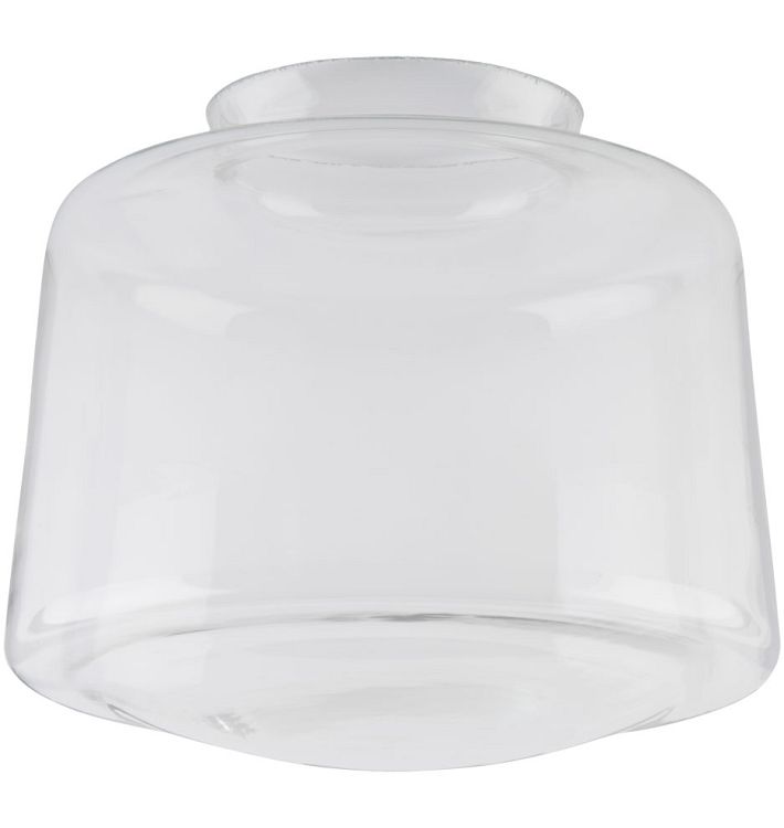 8" Drum Schoolhouse Shade - Clear