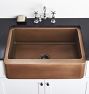 Apron Front Copper Sink - 25&quot; x 22&quot; x 9-1/2&quot;