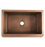 Apron Front Copper Sink - 25&quot; x 22&quot; x 9-1/2&quot;