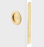 Tryon Passage Pocket Door Set - Aged Brass