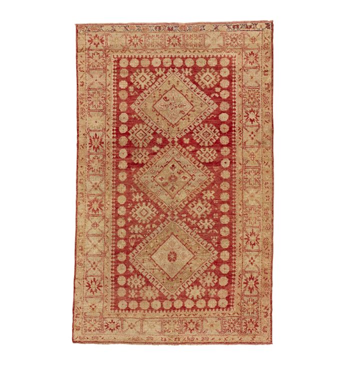 Turkish Kula Rug w/ Faded Red Tones