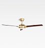 Condor Modern LED Ceiling Fan, Satin Brass with ABS Blades