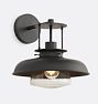 Ormandy Sconce, Oil-Rubbed Bronze - Clear Schoolhouse Drum Shade