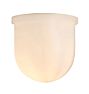 12" Cased White Bowl Shade, Cased White Shade