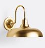 Regis Dome Sconce, Aged Brass - Dome Shade