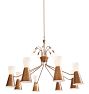 Vintage Colossal 24-Light Mid-Century Chandelier