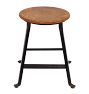 Vintage Black Industrial Stool