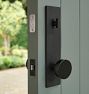 Tumalo Brass Knob Exterior Door Set with Level Bolt, Smart home technology