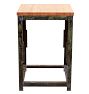 Industrial Work Table with Butcher Block Top