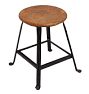 Vintage Black Industrial Stool