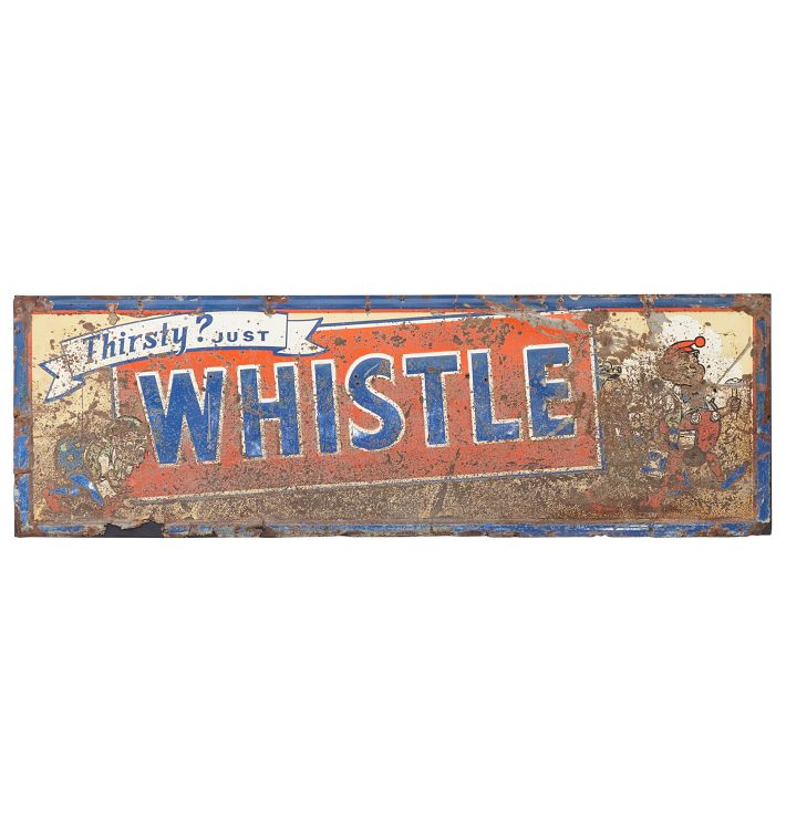 Crusty Whistle Soda Sign