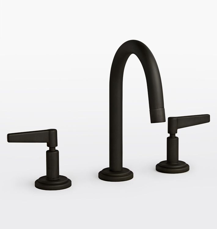 Blair Lever Handle Faucet, Deck Lever Handle - Matte Black