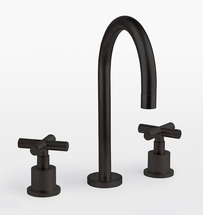 Waterhouse Faucet, Cross Handle - Matte Black