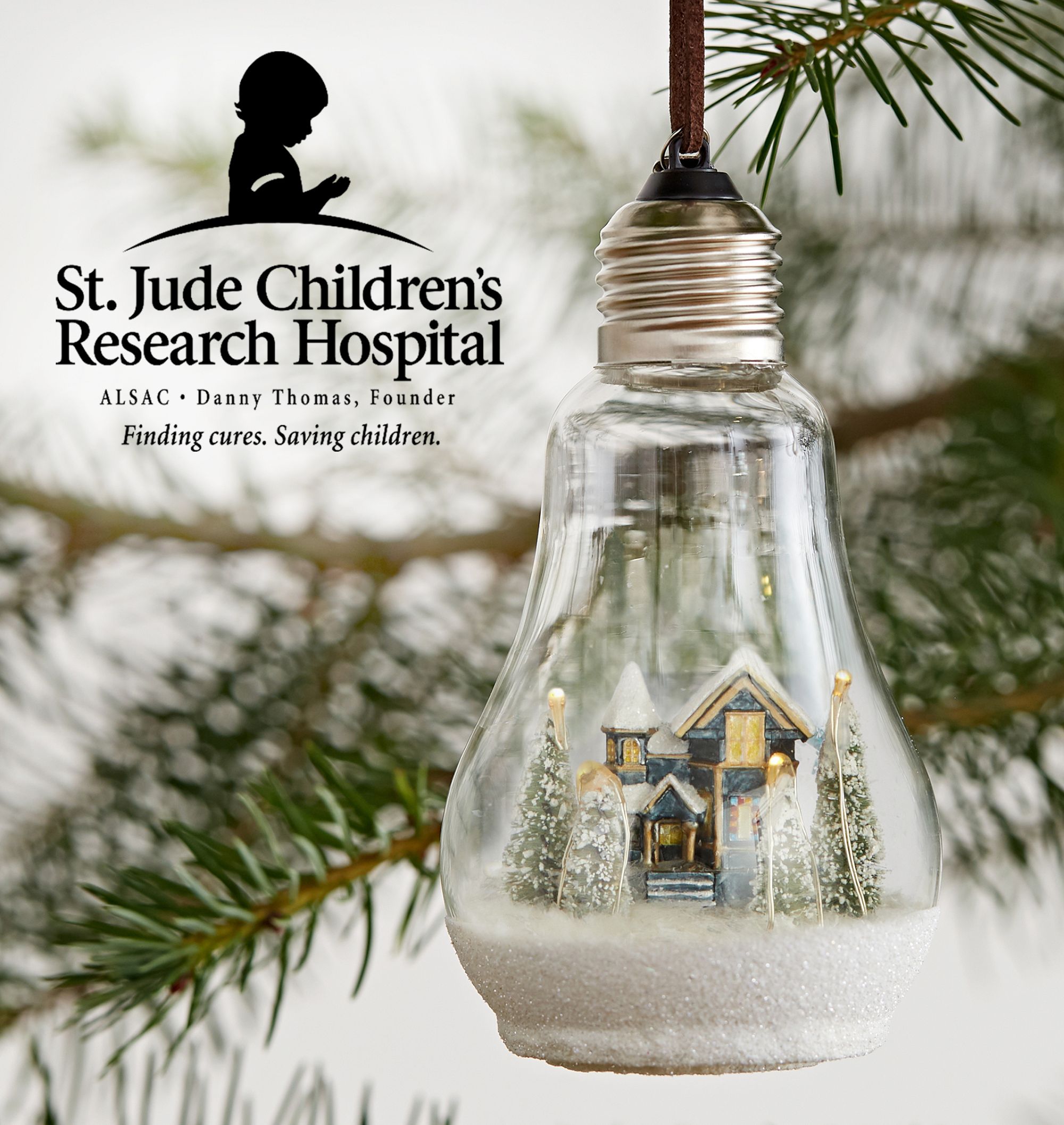 Alt image 1 for St. Jude Victorian Light Bulb Ornament 2024