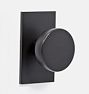 Tumalo Interior Door Set Rectangle Plate with Knob, Passage - Oil-Rubbed Bronze