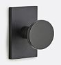 Bowman Interior Door Set Rectangle Plate with Knob, Passage - Oil-Rubbed Bronze