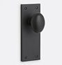 Haven Interior Door Set Tabor Plate with Oval Knob, Passage - Oil-Rubbed Bronze