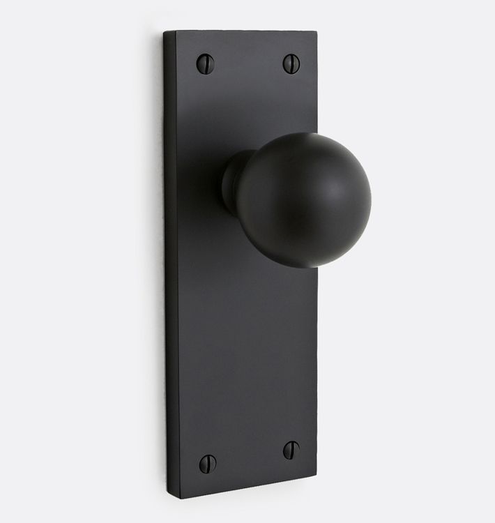 Tabor Interior Door Set Tabor Plate with Ball Knob, Passage - Oil-Rubbed Bronze