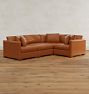 Wrenton Leather 4-Piece Sectional Sofa