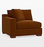 Sublimity Classic Sectional Left Arm Chair, Cannes Velvet Cognac