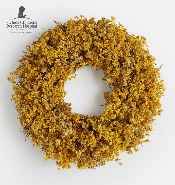 Goldenrod Dried Wreath, 20"