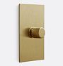 Rotary Dimmer, Single - Brushed Brass