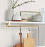 Strap Shelf Brackets Set of 2 with Shelf &amp; Rod