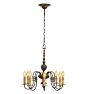 Antique Bronze Classical Revival 8-Light Chandelier