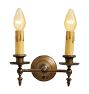 Pair of Vintage Classical Revival Double Candel Sconces