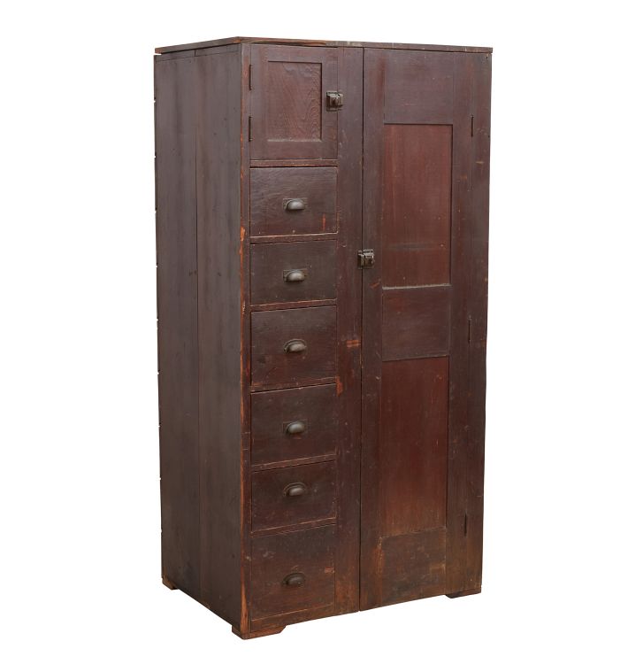 Weathered Traditional Chiffarobe Cabinet