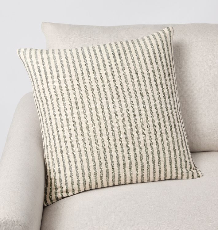 Woven Cotton Striped Pillow Cover