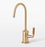 Descanso Hot And Cold Water Dispenser With Hot Water Tank, Satin Bronze PVD