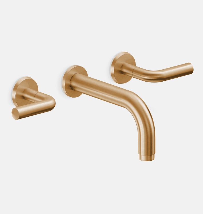 Tamalpais Widespread Wall Mount Faucet, 6.5" - Satin Bronze PVD