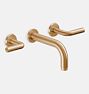 Tamalpais Widespread Wall Mount Faucet, 6.5" - Satin Bronze PVD