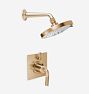 Descanso Thermostatic Shower Set, Satin Bronze PVD