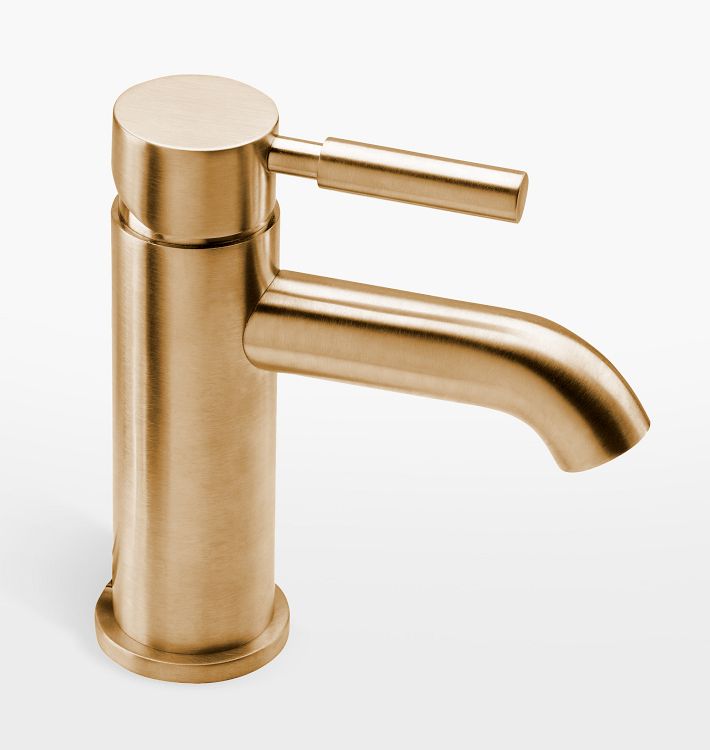 Tiburon Single Hole Bathroom Faucet, Satin Bronze PVD